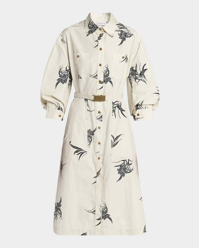 Printed Shirtdress
